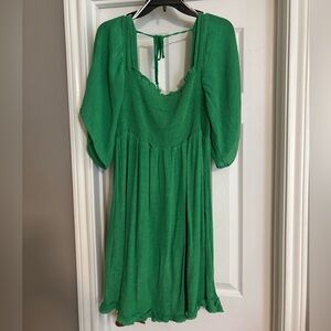 Babydoll Smocked Mini Dress